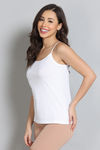 Zivame Knit Cotton Camisole - Lucent White — thumbnail 3